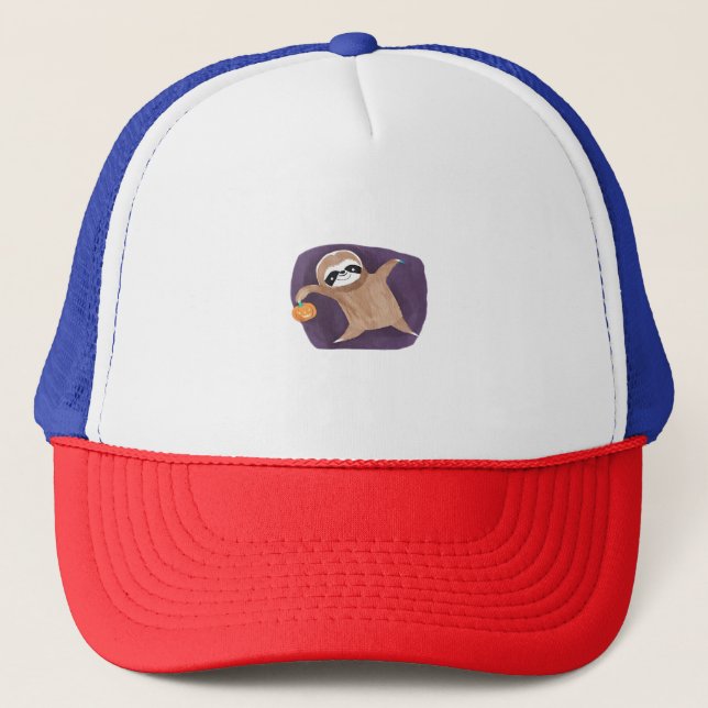 Casquette Halloween paresse, citrouille, chauve-souris, arai (Devant)