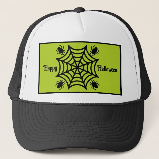 Casquette Halloween Spiderweb personnalisé (Devant)