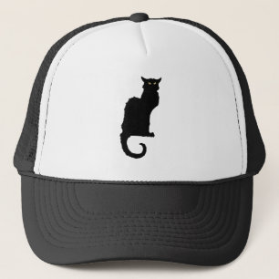 Casquette Halloween vintage, Chat noir Art Nouveau Éffrayant