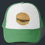 Casquette Hamburger Cheeseburger Burger Art<br><div class="desc">Découvrez ce casquette de hamburger amusant et regardez ma boutique pour plus d'articles correspondants comme des tasses,  des autocollants et plus encore. Customisez ceci avec un nom ou un autre texte.</div>