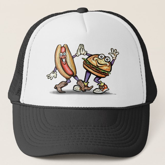 Casquette Hamburger du hot-dog n (Devant)