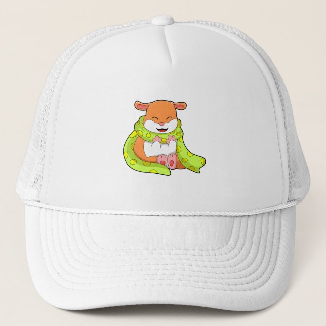 Casquette Hamster avec Écharpe (Devant)