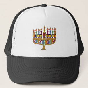 Casquette Hanoukka Dreidel Menorah de Judée