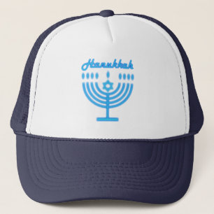 Casquette Hanukkiah Happy Hanoukka Juive Fête Menorah