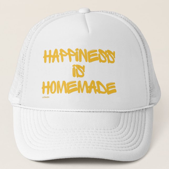 Casquette HAPPINESS IS HOMEMADE inspiration citation (Devant)