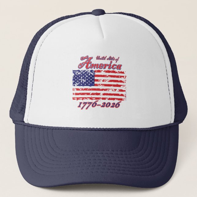 Casquette Happy Birthday America 250th (Devant)