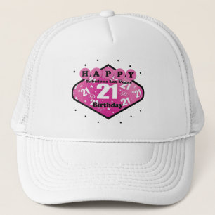 CASQUETTE HAPPY FABULOUS LAS VEGAS 21E ANNIVERSAIRE CASQUETT