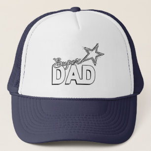 Casquette Happy Fête des pères Moderne Design "SUPER DAD" ét