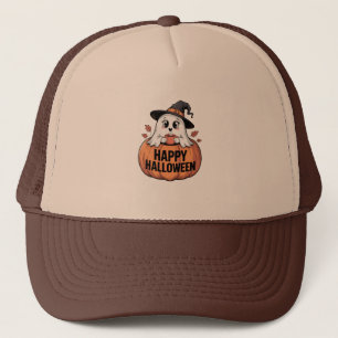 Casquette Happy Halloween caféine fantôme