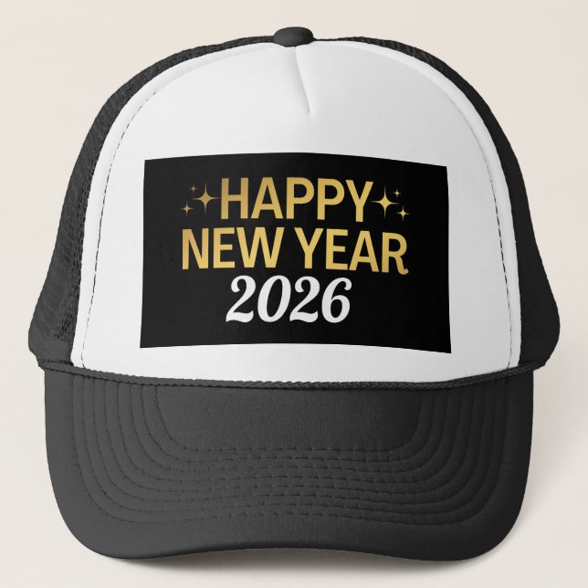 Casquette Happy New Year 2026 (Devant)