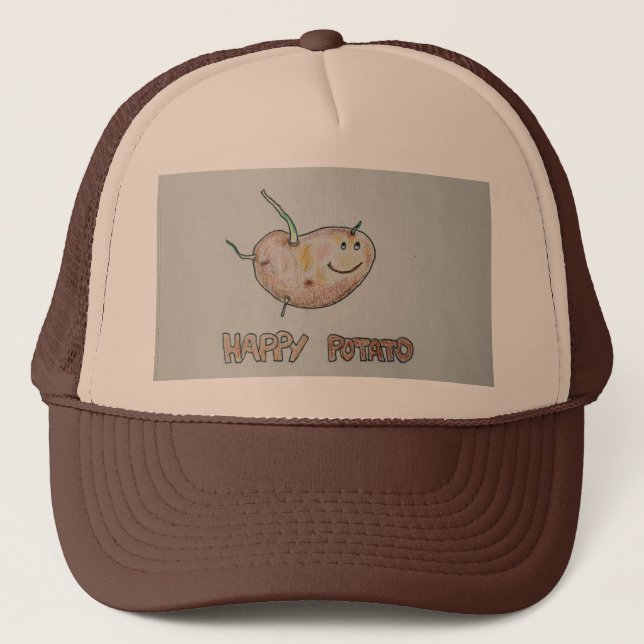 Casquette Happy Potato Trucker Chapeau (Devant)