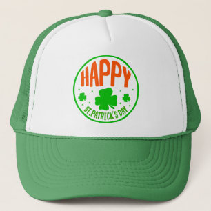 Casquette Happy St. Patrick's Day Circle Design-63501