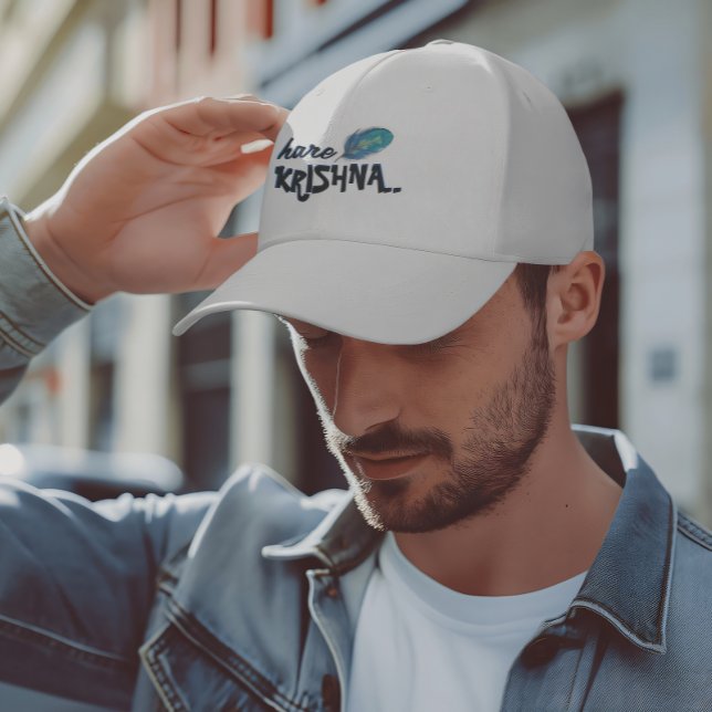Casquette "Hare Krishna" Peacock Feather Hindu (Créateur téléchargé)