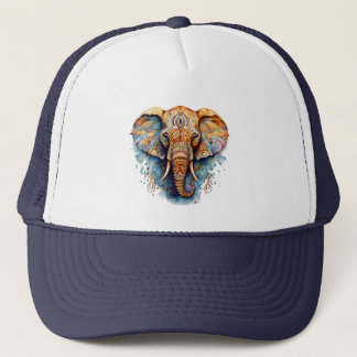 Casquette Harmonie Spirituelle : L'Esprit Eléphant Coloré