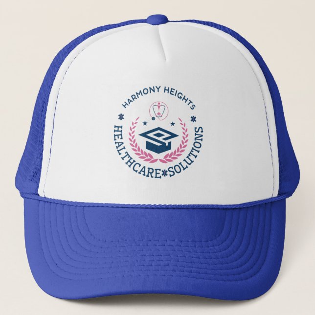Casquette Harmony Heights Healthcare Solutions Logo de l'ent (Devant)