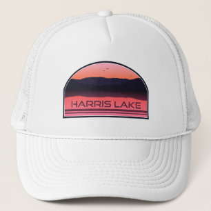 Casquette Harris Lake North Carolina Red Sunrise