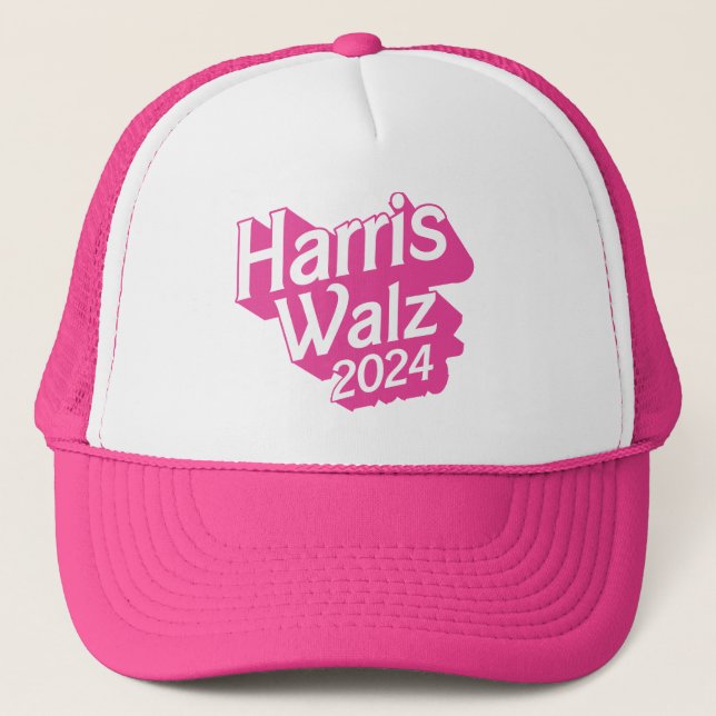 Casquette Harris Walz 2024 Pink (Devant)