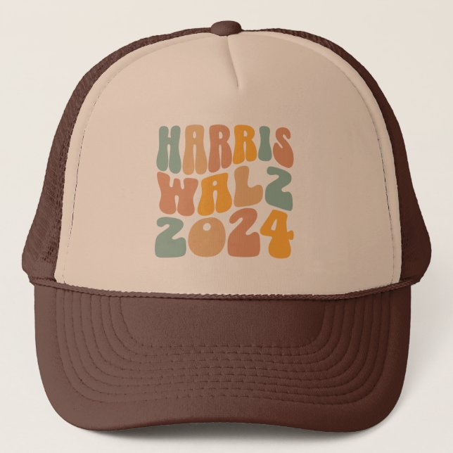 Casquette Harris Walz 2024 Wavy Boho tendance (Devant)