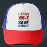 Casquette Harris Walz sauve la démocratie<br><div class="desc">Harris Walz sauve la démocratie</div>