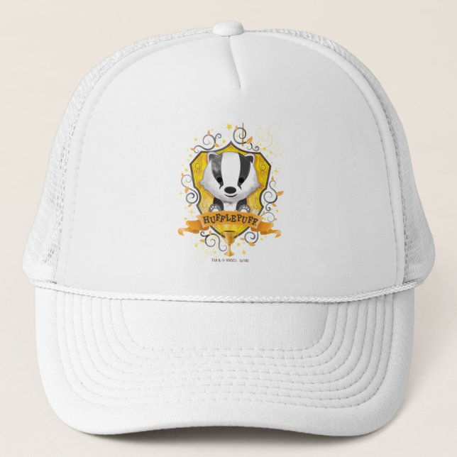 Casquette Harry Potter | Charme HUFFLEPUFF™ Crest (Devant)