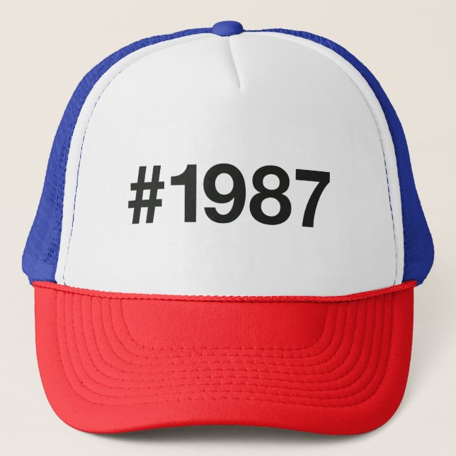 Casquette Hashtag 38 Anniversaire 1987 (Devant)
