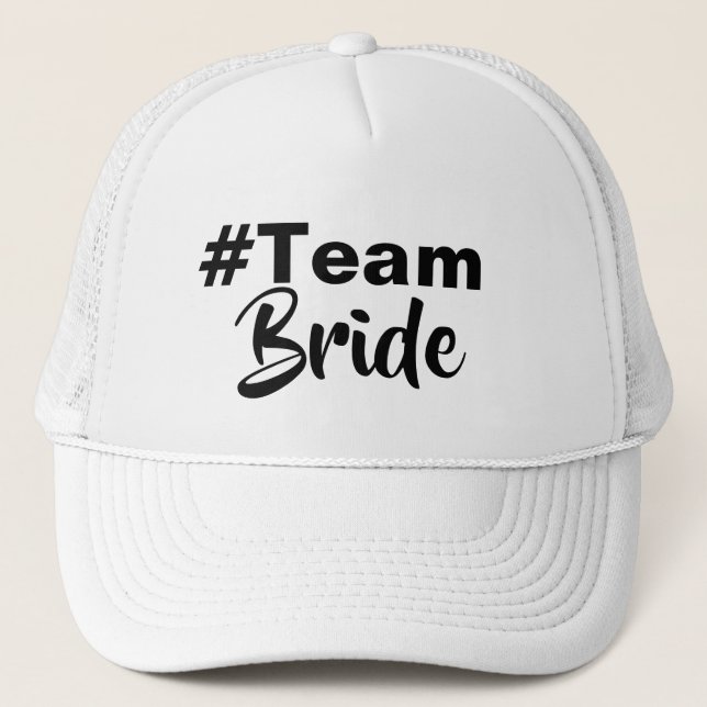 Casquette Hashtag Team Bride (Devant)