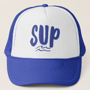 Casquette Hat de remorqueur Bleu ondulée de la planche à p