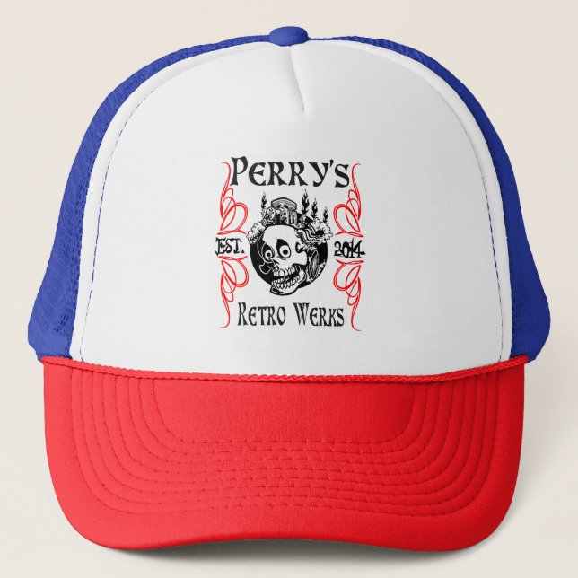 Casquette Hat du camionneur de Perry's Retro Werks (Devant)