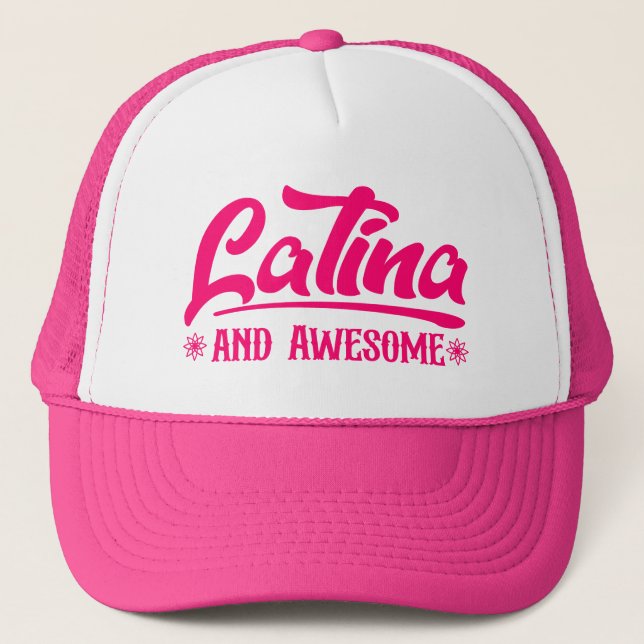 Casquette Hat Latina and Awesome (Devant)
