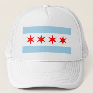 Casquette Hat with Flag of Chicago, Illinois State - USA