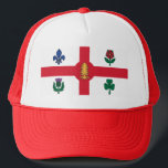Casquette Hat with Flag of Montreal, Canada<br><div class="desc">Show your Montreal pride wherever you go with this stylish hat featuring the official flag of Montreal, Canada. Perfect for casual outings, sports events, or everyday wear, this hat combines comfort with a bold display of one of Canada’s most culturally rich cities. The design prominently features Montreal’s flag: a striking...</div>