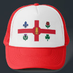 Casquette Hat with Flag of Montreal, Canada<br><div class="desc">Show your Montreal pride wherever you go with this stylish hat featuring the official flag of Montreal, Canada. Perfect for casual outings, sports events, or everyday wear, this hat combines comfort with a bold display of one of Canada’s most culturally rich cities. The design prominently features Montreal’s flag: a striking...</div>