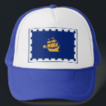 Casquette Hat with Flag of Quebec City, Canada<br><div class="desc">Add a touch of Quebec City pride to your wardrobe with our exclusive hat featuring the flag of Quebec City, Canada! Crafted with meticulous attention to detail, this hat is more than just headwear—it’s a proud tribute to the rich cultural heritage and iconic identity of Quebec City. Featuring the vibrant...</div>