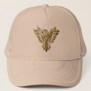 Casquette Hautement Golden Phoenix Gold Flames Avec Ombres