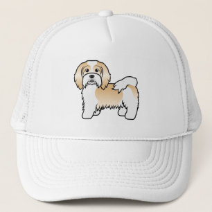 Casquette Havanais fauve et blanc Chien de dessin animé mign
