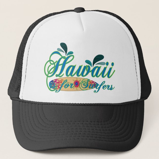 Casquette Hawaï est pour des surfers (Devant)