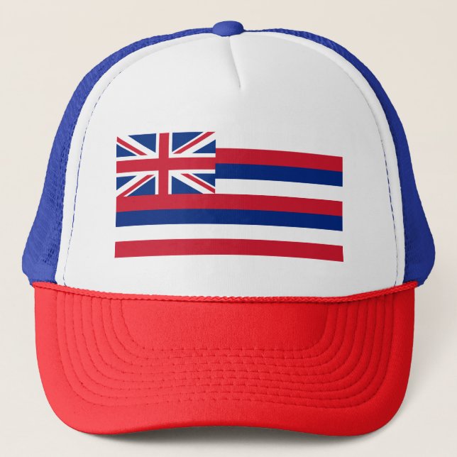 Casquette Hawaii, drapeau de l'État du paradis de l'aloeur h (Devant)