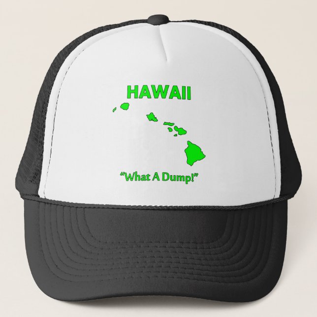 Casquette Hawaii - Quel dépotoir ! (Devant)