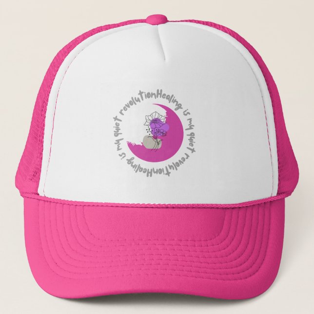 Casquette  Healing Is My Quiet Revolution – Empowering Quote (Devant)