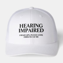 Hearing Impaired Cap