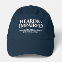 Hearing Impaired Cap