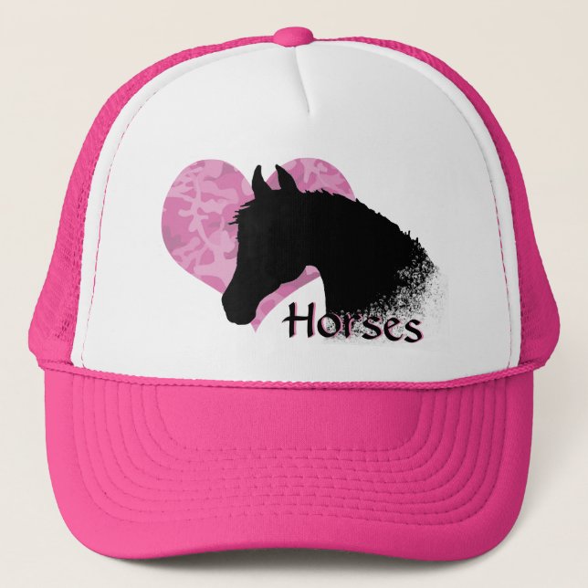 Casquette Heart Horse III (camo rose) (Devant)