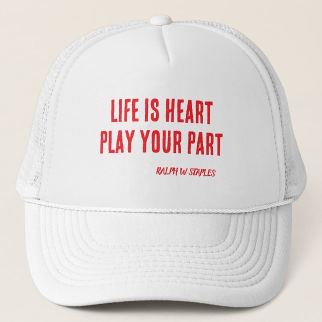 CASQUETTE HEART SLOGAN  (Devant)