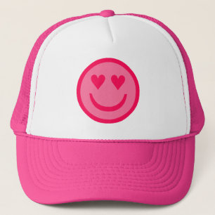Casquette Hearteyes Happy Face Trucker Hat