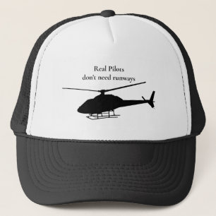 Casquette Helicopter Pilot Silhouette Flying Quote