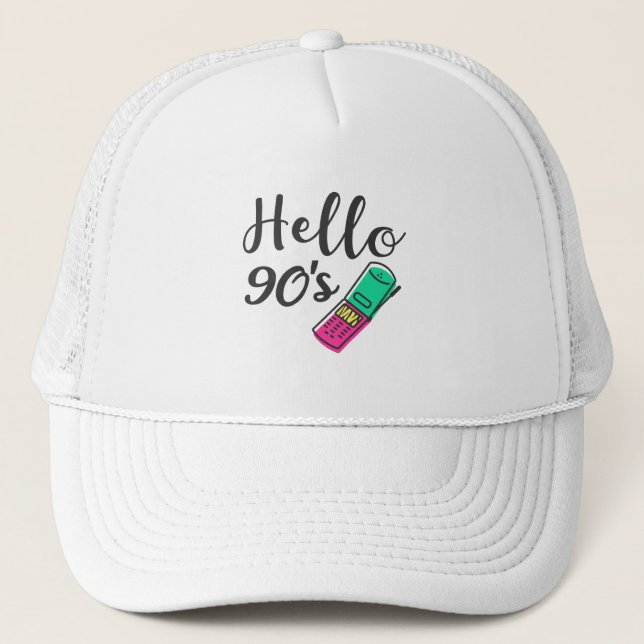 Casquette Hello 90s Cellphone (Devant)