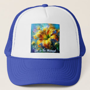 Casquette Hemerocallis Hemerocalles Fleur Jaune Sarcelle Per