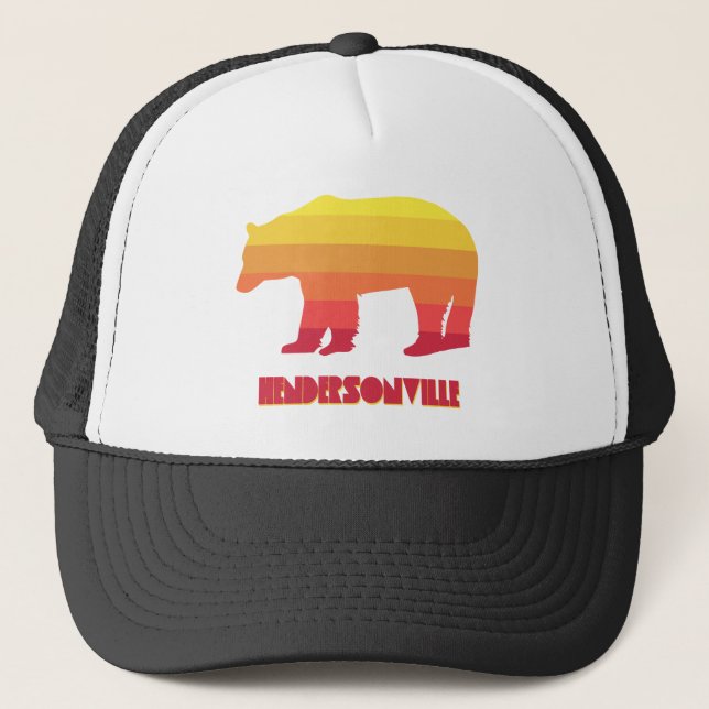 Casquette Hendersonville Caroline du Nord Ours arc-en-ciel (Devant)