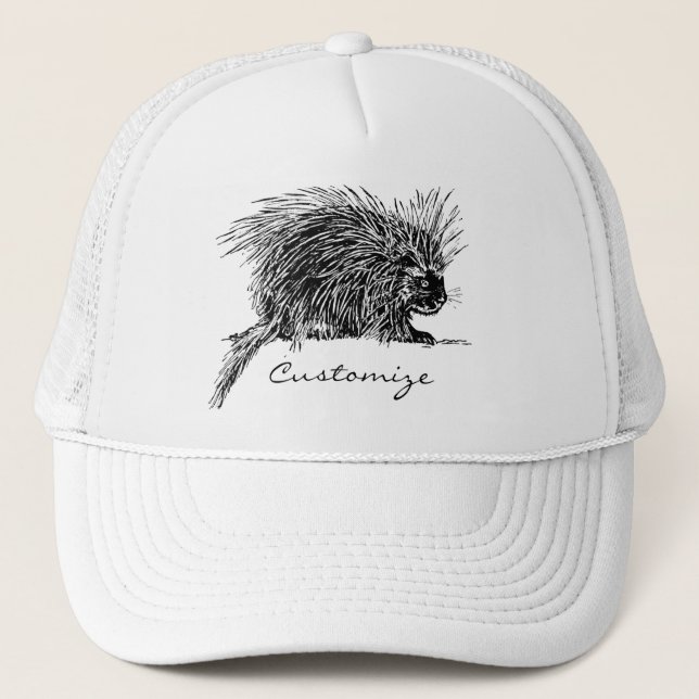 Casquette Hérisson hérissé mignon Thunder_Cove (Devant)