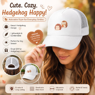 Casquette Hérissons mignons d'automne – Animaux de forêt kaw